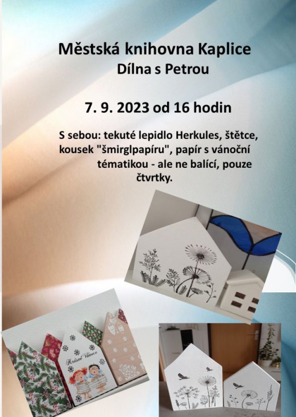 Dílna s Petrou Exnerovou