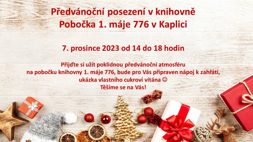 Předvánoční posezení na Pobočce Kaplice