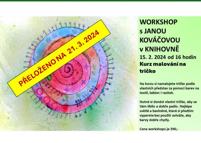 Workshop s Janou Kováčovou