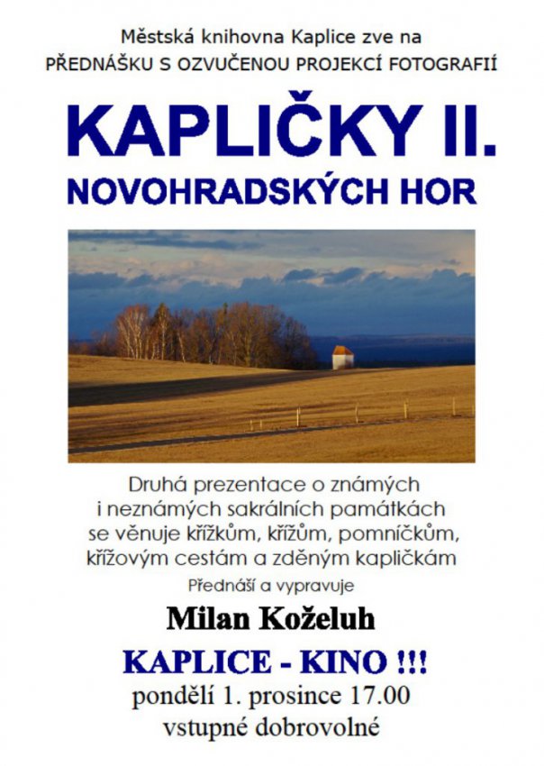 Kapličky Novohradských hor II.