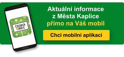 Aktuální informace z Města Kaplice přímo na Váš mobil. Stáhněte si mobilní aplikaci