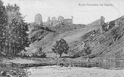 Zcenina hradu Poen