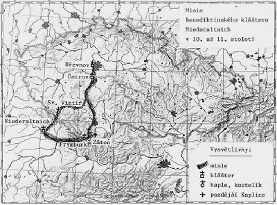 Misie benediktinskho kltera Niederaltaich v 10. a 11. stolet